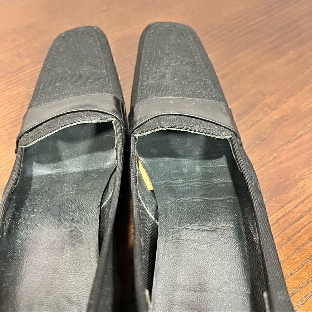 9n Stuart Weitzman Kitten Heel Square Toe Pumps G… - image 3